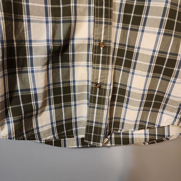 Carhartt Mens Button Down Plaid Shirt Medium  Relaxed Fit - Picture 4 of 8